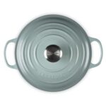 Le Creuset Enameled Cast Iron Signature Round Sauteuse, 3.5qt., Sea Salt