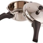 PRESTIGE PRDA3 Prestige 3L Alpha Deluxe Induction Base Stainless Steel Pressure Cooker, 3.0-Liter