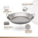 Matfer Bourgeat Black Carbon Steel Paella Pan, 17 3/4″