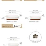 MALACASA Casserole Dishes for Oven, Ceramic Baking Dishes Set of 3, Baking Pan Casserole Dish Set, Rectangular Lasagna Pan Deep with Handles for Baking, Khaki White (14.5”/13”/10.5”), Series TARA