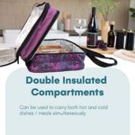 VP Home Double Casserole Insulated Travel Carry Bag (Henna Tattoo) for Trip Birthday Party, Mother’s Day, Grocery Store, Supermarket, Outdoor Picnic etc.