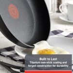 T-fal Advanced Non Stick Fry Pan 8 Inch, Oven Broiler Safe 350F, Skillet, Non Stick Frying Pan, Kitchen Egg Pan, Omelet Pan, Always Pan, Versatile, Home, Cookware, Pots and Pans, Dishwasher Safe Black