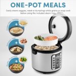 Aroma Housewares AROMA® Professional 20-Cup (Cooked) / 5Qt. Digital Rice Cooker, Steamer, and Slow Cooker Pot with 10 Smart Cooking Modes, Including Sauté-then-Simmer®