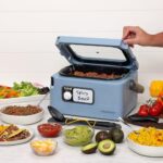 Presto 06017 8-Quart Nomad Traveling Slow Cooker, Blue